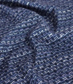 Bluza din jerse elastic imprimat cu motive geometrice
