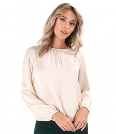 Bluza eleganta din saten de viscoza