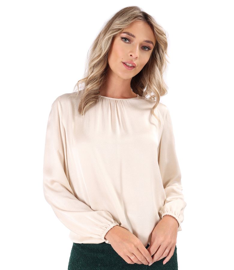 Bluza eleganta din saten de viscoza