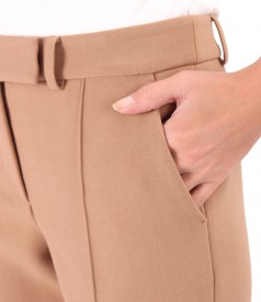 Pantaloni pana din stofa elastica groasa