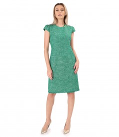 Rochie eleganta din bucle de bumbac