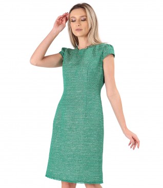 Rochie eleganta din bucle de bumbac