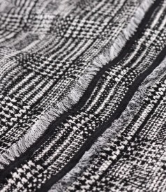 Rochie din stofa texturata in carouri