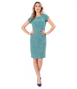 Rochie eleganta din bucle de bumbac
