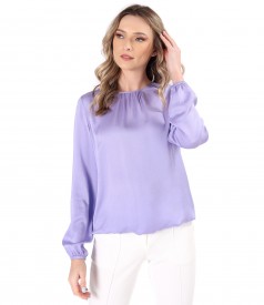 Bluza eleganta din saten de viscoza