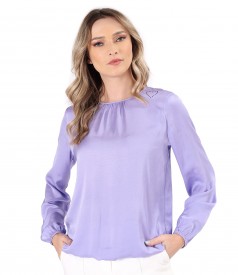 Bluza eleganta din saten de viscoza