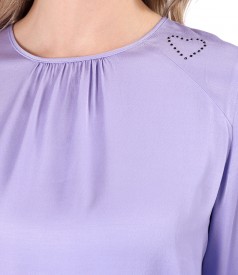 Bluza eleganta din saten de viscoza