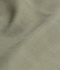 Rochie lunga tip camasa din tencel cu in