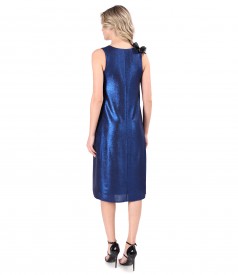 Rochie lejera din jerse elastic cu efect lucios