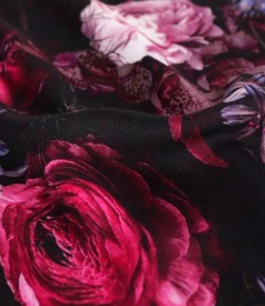 Rochie lejera din viscoza imprimata digital cu motive florale