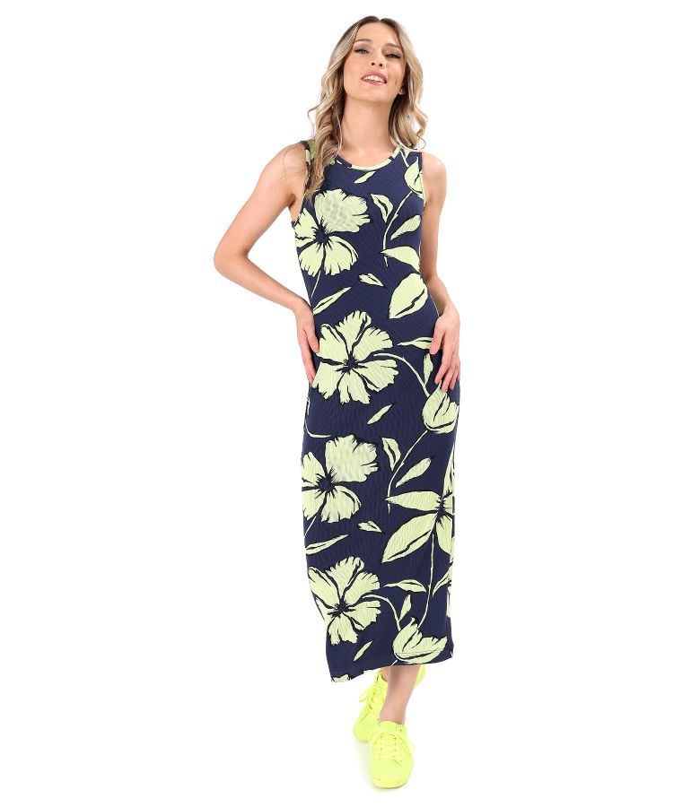 Rochie midi din jerse elastic gros