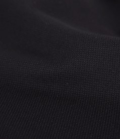 Rochie office evazata din stofa texturata cu viscoza