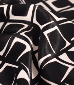 Bluza lejera din satin de viscoza imprimata cu motive geometrice