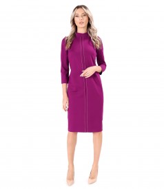 Rochie office din jerse elastic gros