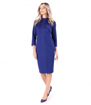 Rochie office din jerse elastic gros