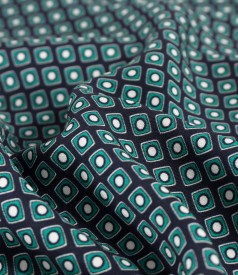 Bluza cu maneci lungi din viscoza imprimata cu motive geometrice