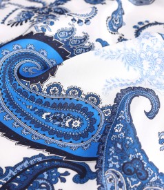 Bluza lejera din satin de viscoza imprimata cu motive paisley