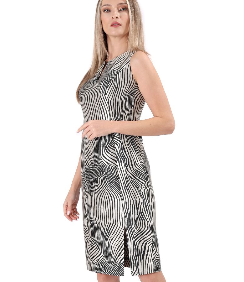 Rochie eleganta din brocart tesut cu matase