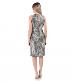 Rochie eleganta din brocart tesut cu matase