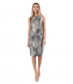Rochie eleganta din brocart tesut cu matase