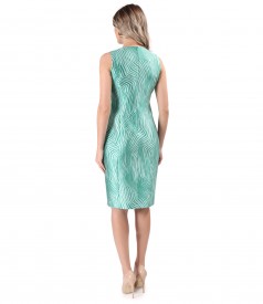Rochie eleganta din brocart tesut cu matase