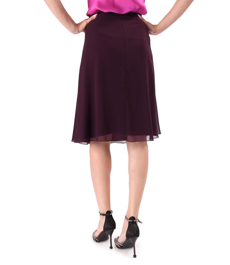 Fusta semiclos din voal