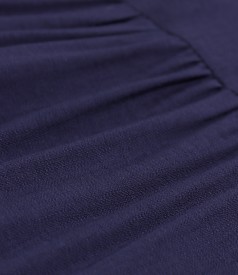 Rochie midi cu volane din viscoza usor creponata