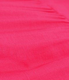 Rochie midi cu volane din viscoza usor creponata