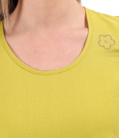 Rochie midi cu volane din viscoza usor creponata