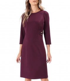 Rochie office evazata cu maneci 3/4