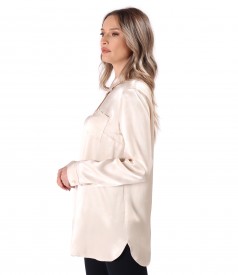 Camasa eleganta lejera din satin de viscoza