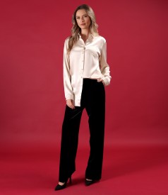 Camasa eleganta lejera din satin de viscoza