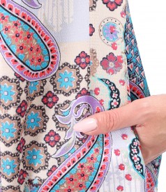 Rochie lejera imprimata cu motive paisley