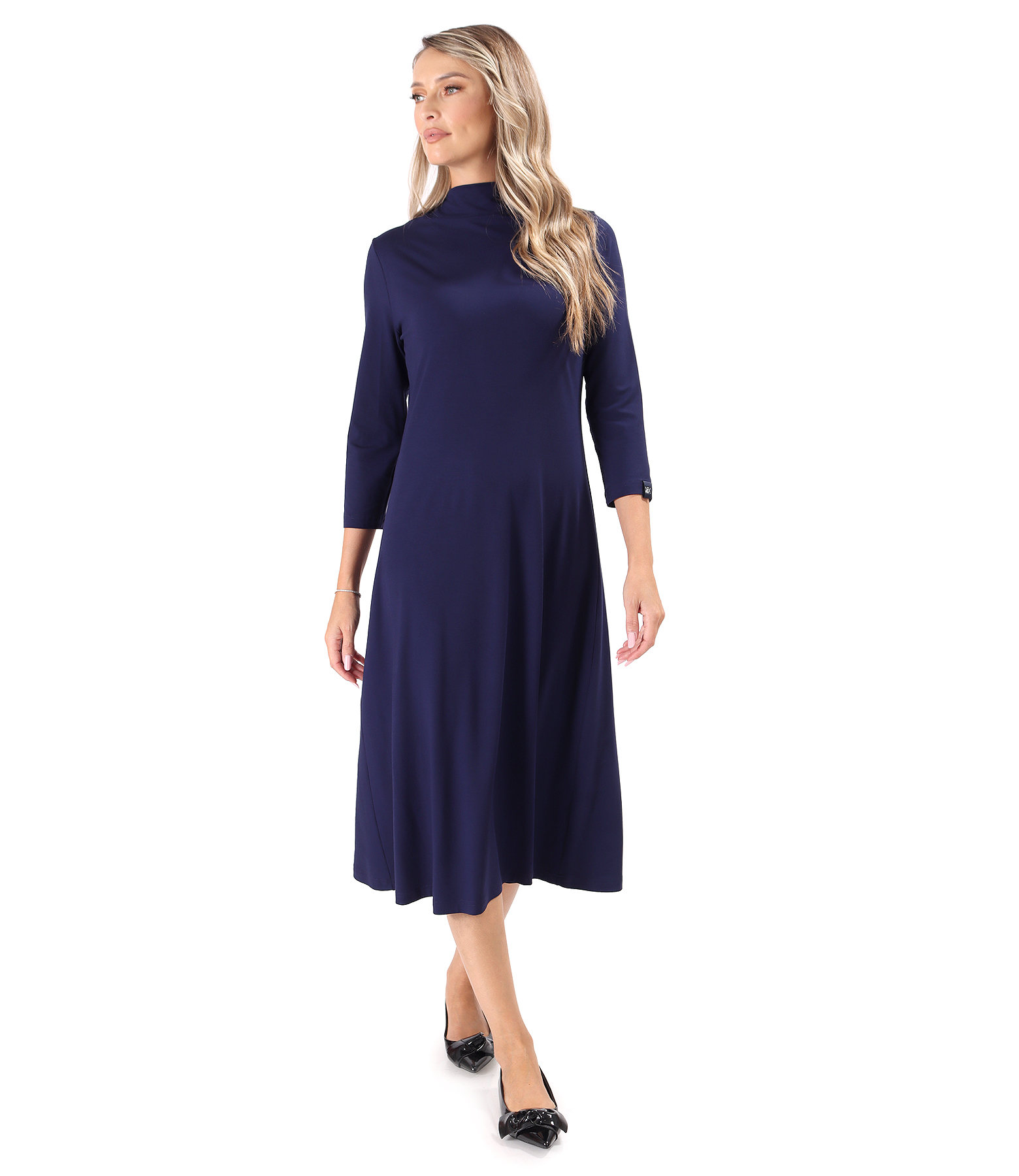 Rochie midi din jerse elastic de viscoza