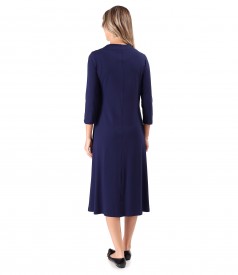 Rochie midi din jerse elastic de viscoza