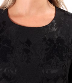 Rochie lejera cu maneci lungi ample din voal