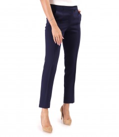 Pantaloni pana din stofa elastica