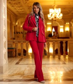 Sacou office din stofa elastica cu viscoza