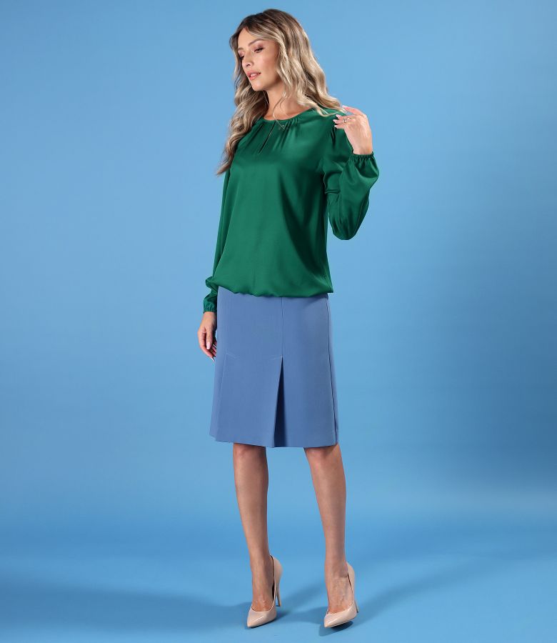 Bluza eleganta din viscoza satinata