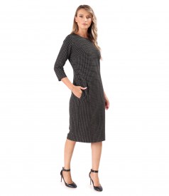 Rochie eleganta din jerse elastic gros
