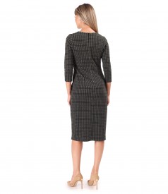 Rochie eleganta din jerse elastic gros
