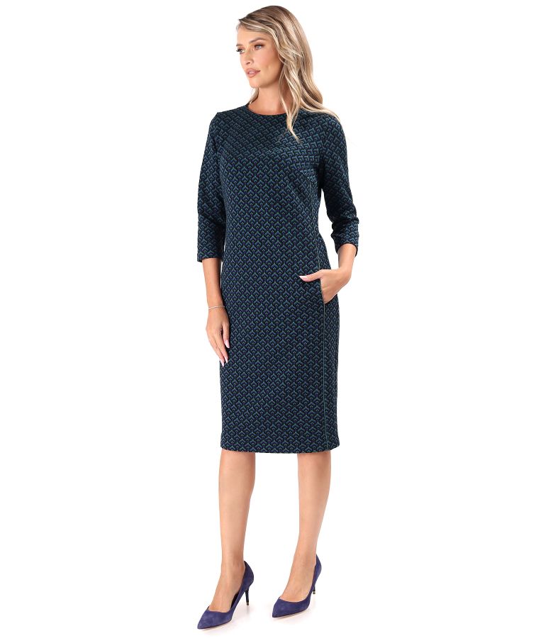 Rochie eleganta din jerse elastic gros