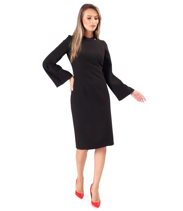 Rochie eleganta cu maneci lungi evazate