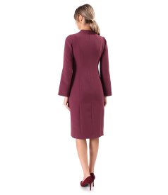 Rochie eleganta cu maneci lungi evazate