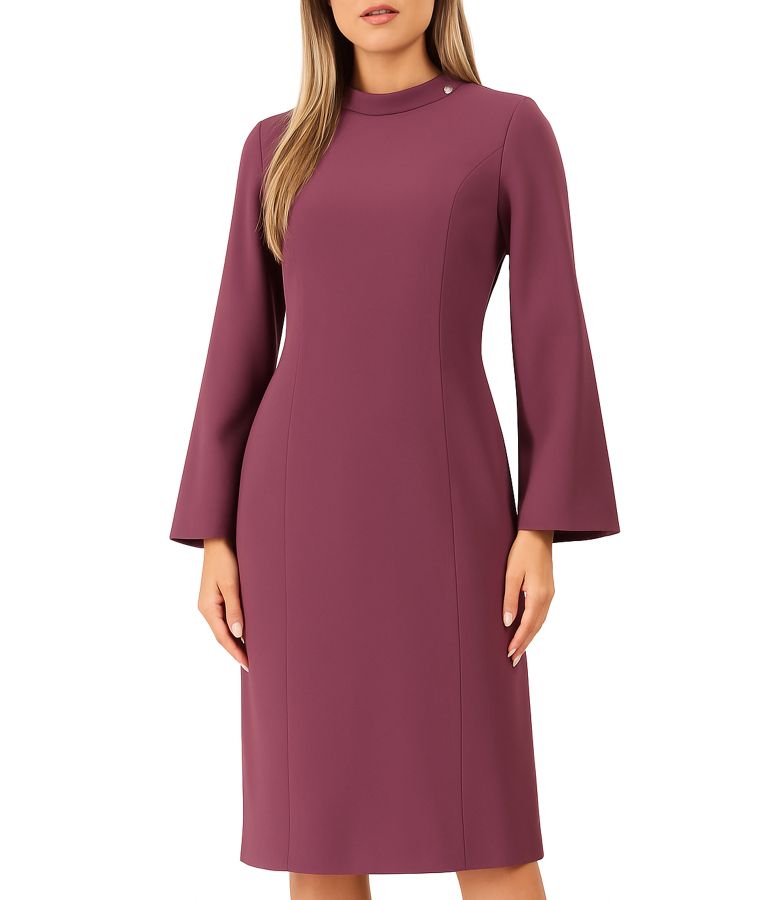 Rochie eleganta cu maneci lungi evazate