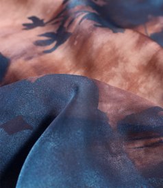 Bluza lejera fara maneci din voal imprimat