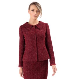 Sacou din bucle cu lana si alpaca