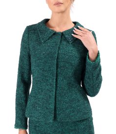 Sacou office din bucle cu lana si alpaca