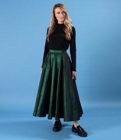 Helanca din jerse elastic plin cu lana