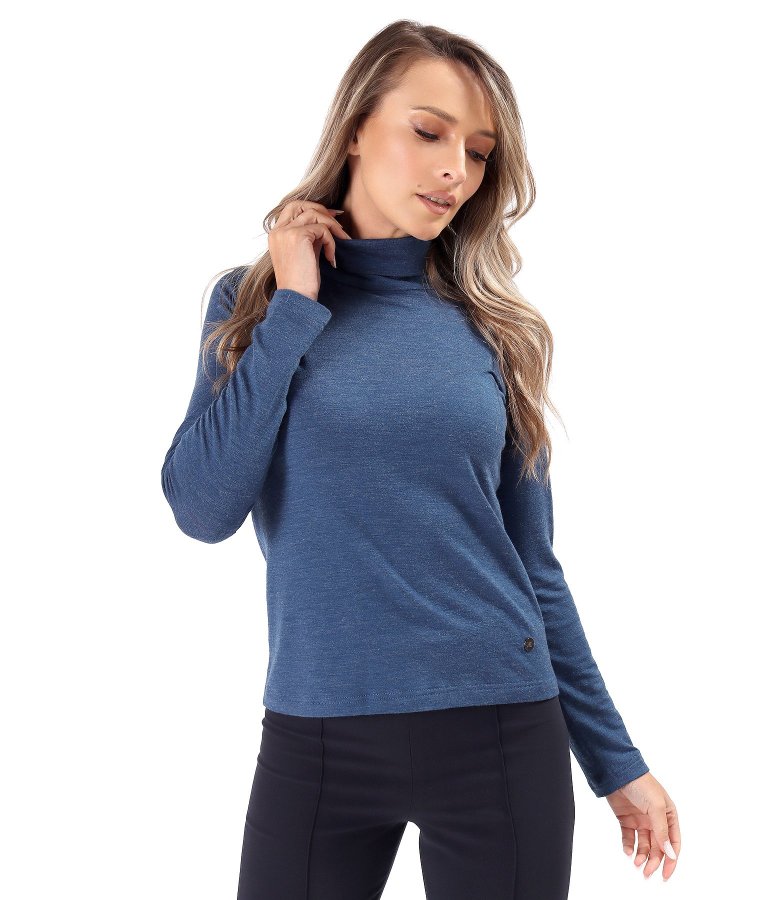Helanca din jerse elastic plin cu lana